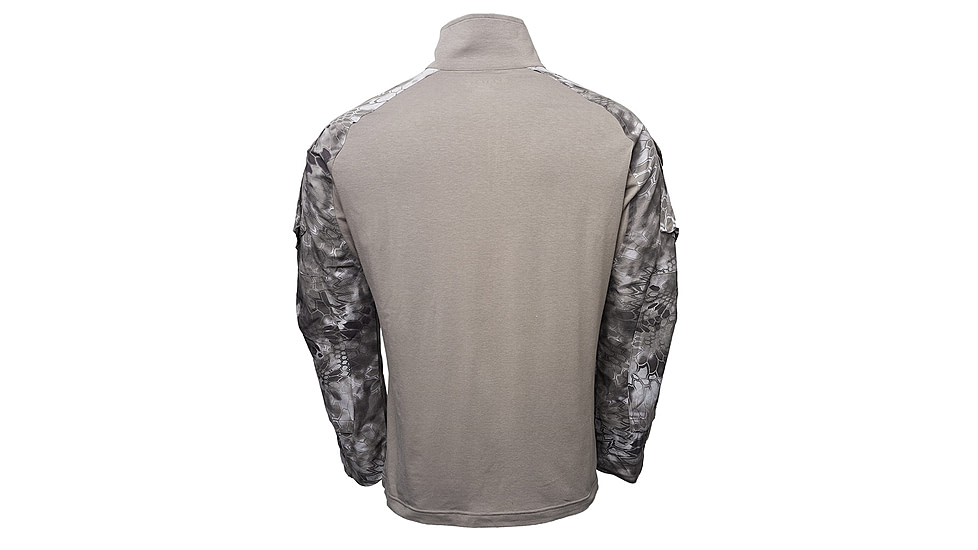 Kryptek Tactical Long Sleeve Zip - Mens, Dark Charcoal/Raid, 2XL, 19TACZLSDCR7