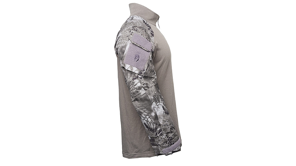 Kryptek Tactical Long Sleeve Zip - Mens, Dark Charcoal/Raid, 2XL, 19TACZLSDCR7