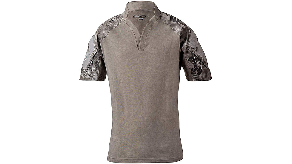 Kryptek Tactical Short Sleeve Rugby - Mens, Coyote/Highlander, Large, 19TACRSSCTH5