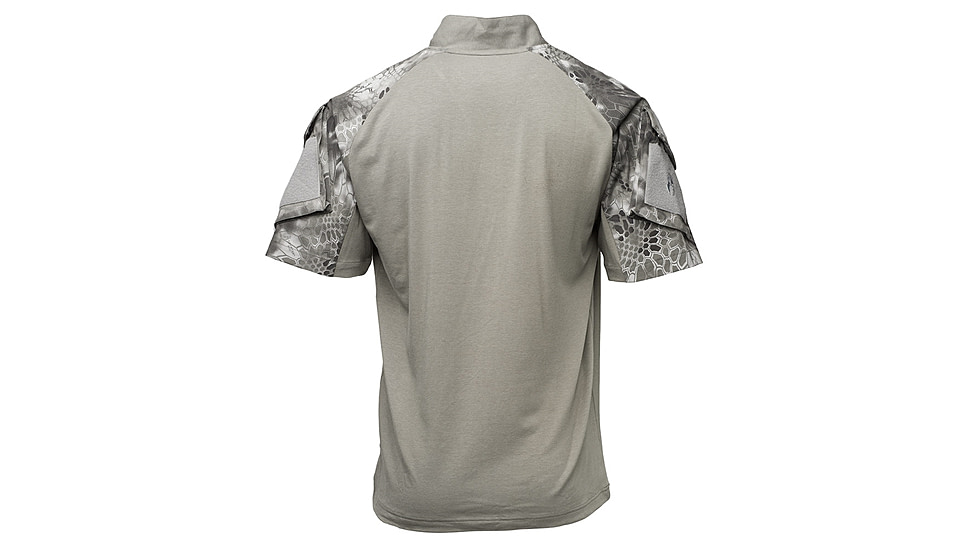 Kryptek Tactical Short Sleeve Rugby - Mens, Dark Charcoal/Raid, Extra Large, 19TACRSSDCR6