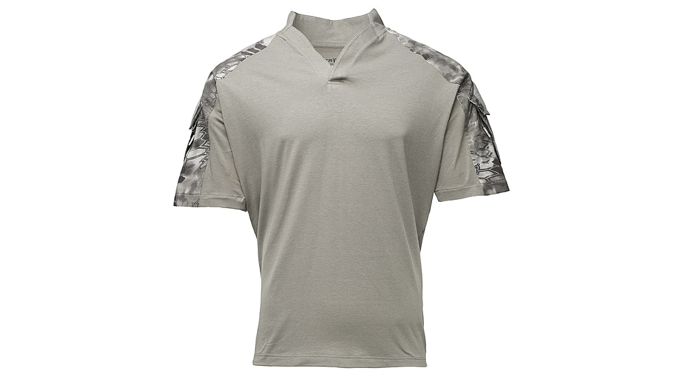 Kryptek Tactical Short Sleeve Rugby - Mens, Dark Charcoal/Raid, Extra Large, 19TACRSSDCR6
