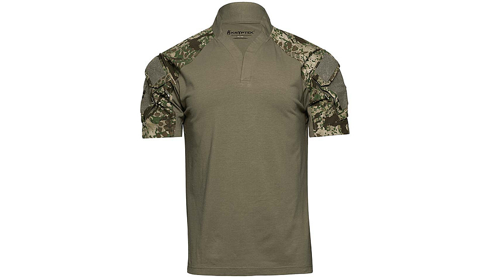 Kryptek Tactical Short Sleeve Rugby - Mens, Obskura Transitional, 2XL, 19TACRSSTSSG7