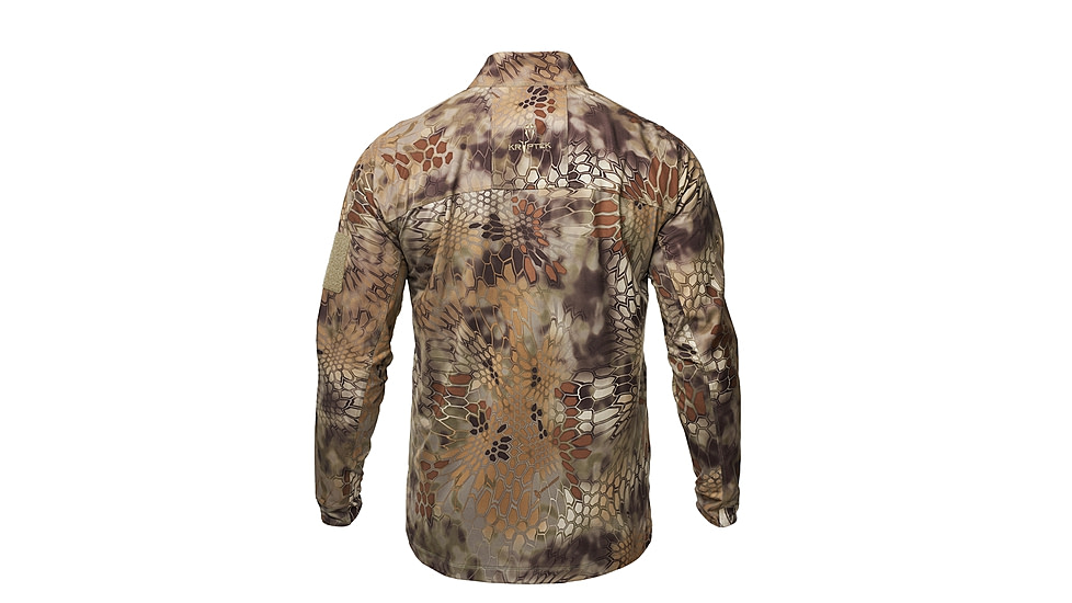 Kryptek Valhalla 2 Long Sleeve Zip Shirt - Men's, Medium, Highlander, 18VALLSZH4