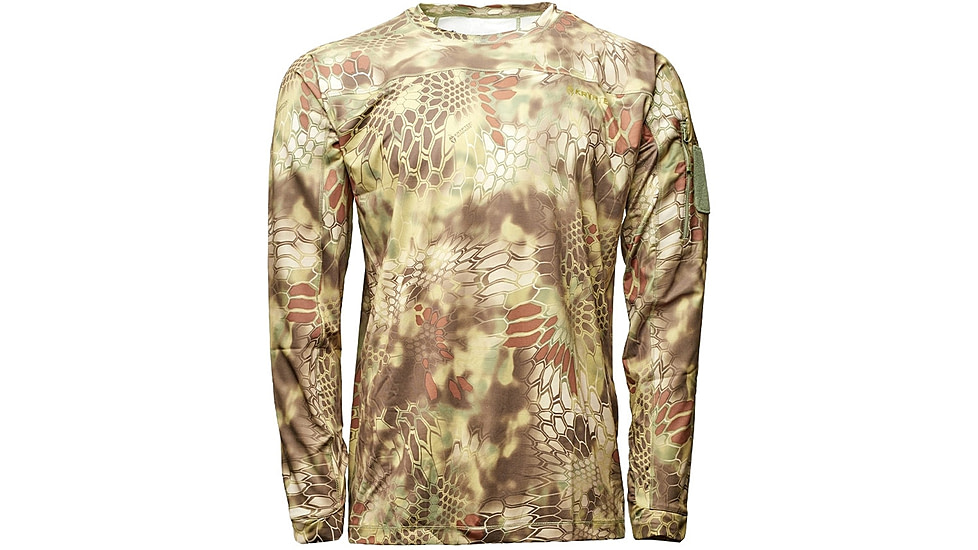 Kryptek Valhalla Mens Long Sleeve Crew Shirt, Mandrake, Extra Small, 18VALLSCM2