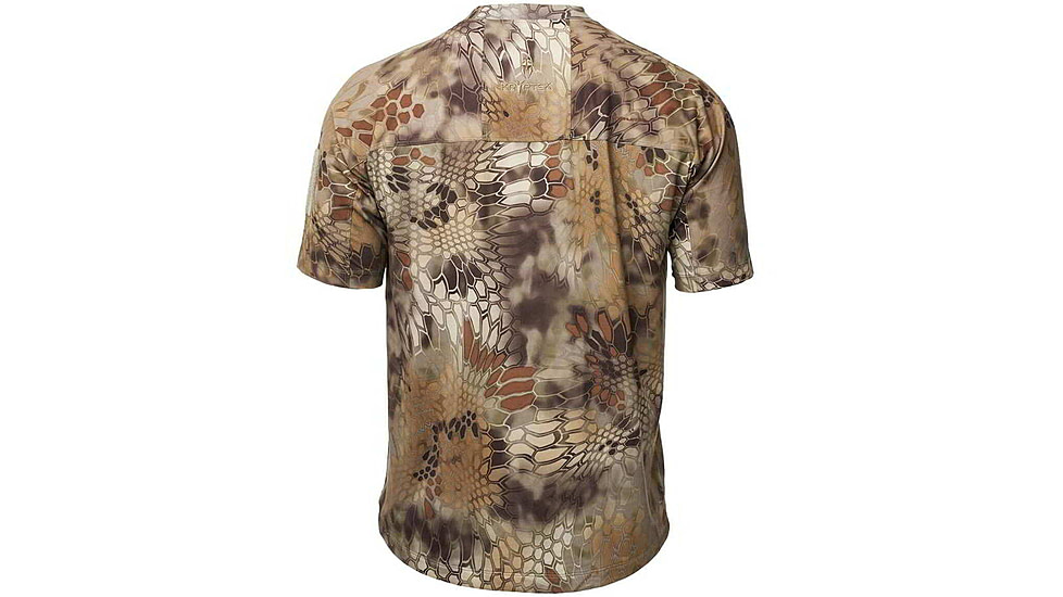 Kryptek Valhalla Mens Short Sleeve Crew Shirt, Highlander, Extra Small, 18VALSSRH2