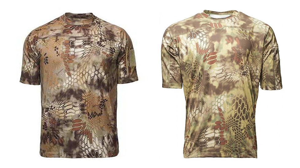 Kryptek Valhalla Men's Short Sleeve Crew Shirt, Highlander, Mandrake