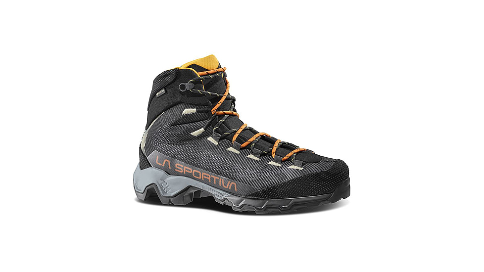 La Sportiva Aequilibrium Hike GTX Shoes - Men's, Carbon/Papaya, 43.5, ZFHS137-G00Y02-43.5