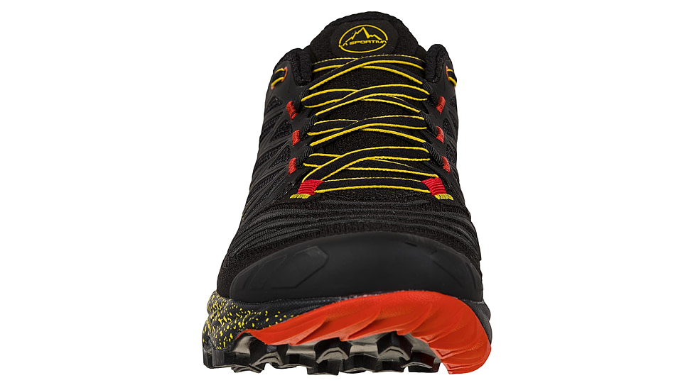 La Sportiva Akasha II Running Shoes - Mens, Black/Yellow, 47.5, 56A-999100-47.5