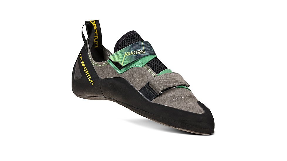 La Sportiva Aragon Climbing Shoes - Mens, Clay/Jasmine Green, 45, ZFCS022-G09E17-45