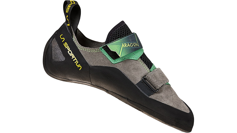 La Sportiva Aragon Climbing Shoes - Mens, Clay/Jasmine Green, 45, ZFCS022-G09E17-45
