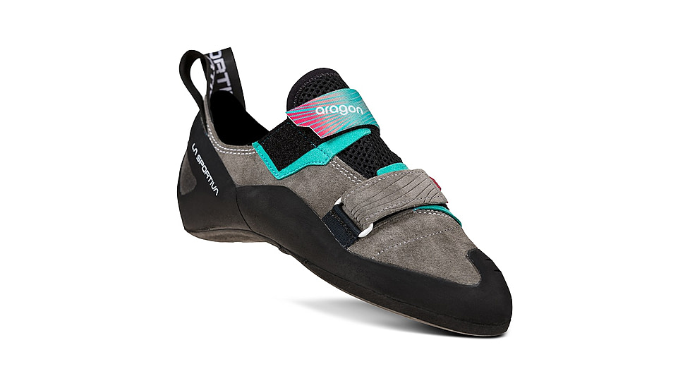 La Sportiva Aragon Climbing Shoes - Womens, Clay/Hibiscus, 36.5, ZFCS023-G09P02-36.5