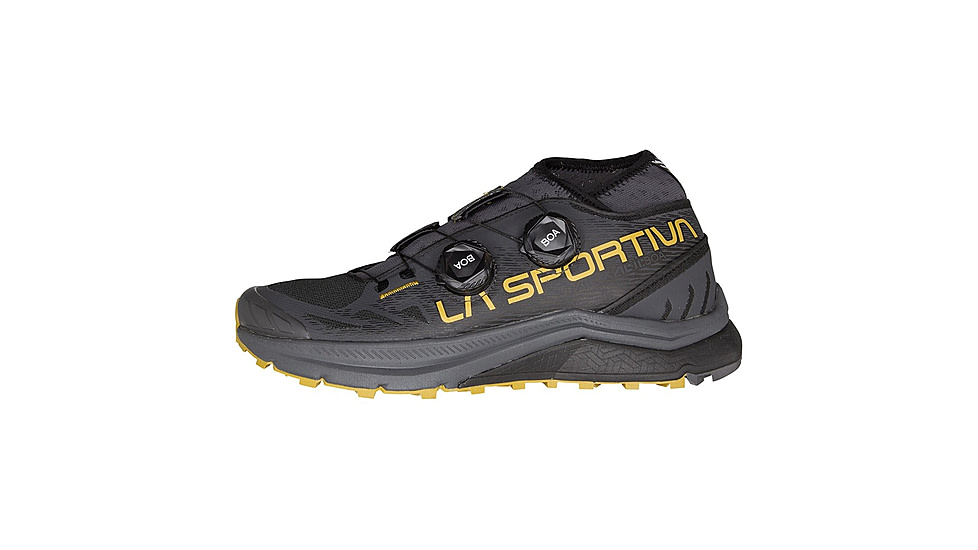 La Sportiva Jackal II Boa Running Shoes - Mens, Black/Savana, 44.5, ZFRS098-K00E32-44.5