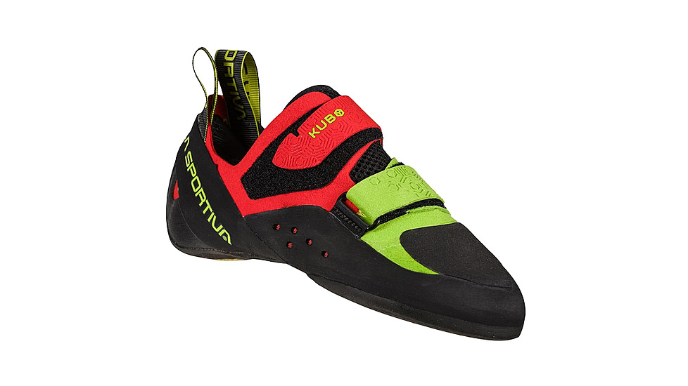 La Sportiva Kubo Climbing Shoes - Mens, Goji/Neon, 42.5, ZFCS024-R14E20-42.5