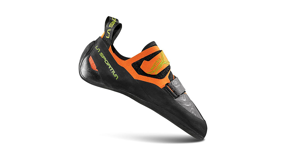 La Sportiva Mistral Climbing Shoes - Mens, Hawaiian Sun/Lime Punch, 46.5, ZFCS034-O08E29-46.5
