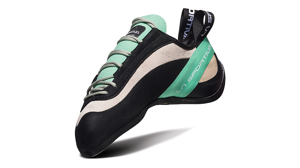 La Sportiva Miura Climbing Shoes - Women's, White/Jade Green, 39, ZFCS011-W00E04-39