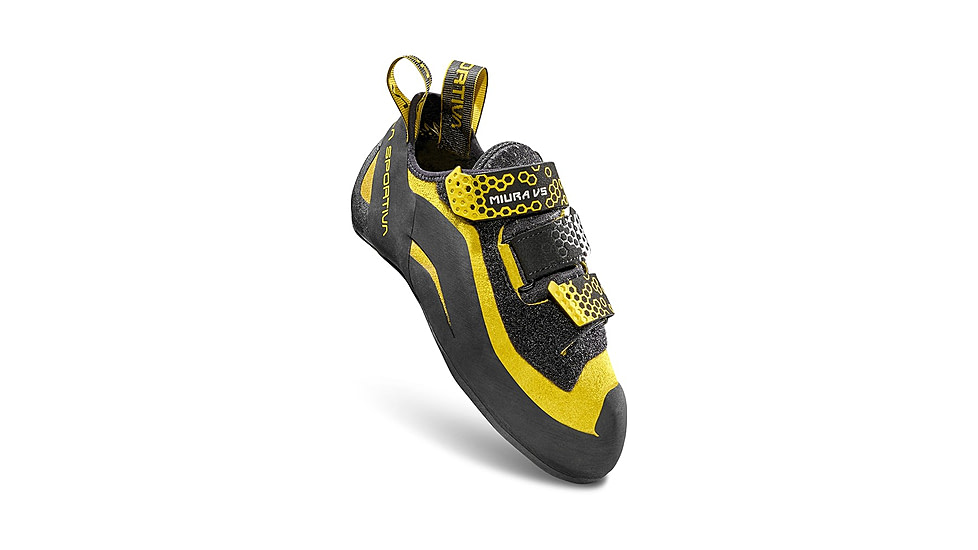 La Sportiva Miura VS Climbing Shoes - Men's, Black/Yellow, 39.5, ZFCS036-K00Y00-39.5