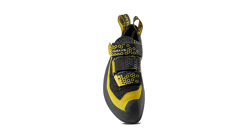 La Sportiva Miura VS Climbing Shoes - Mens, Black/Yellow, 39.5, ZFCS036-K00Y00-39.5