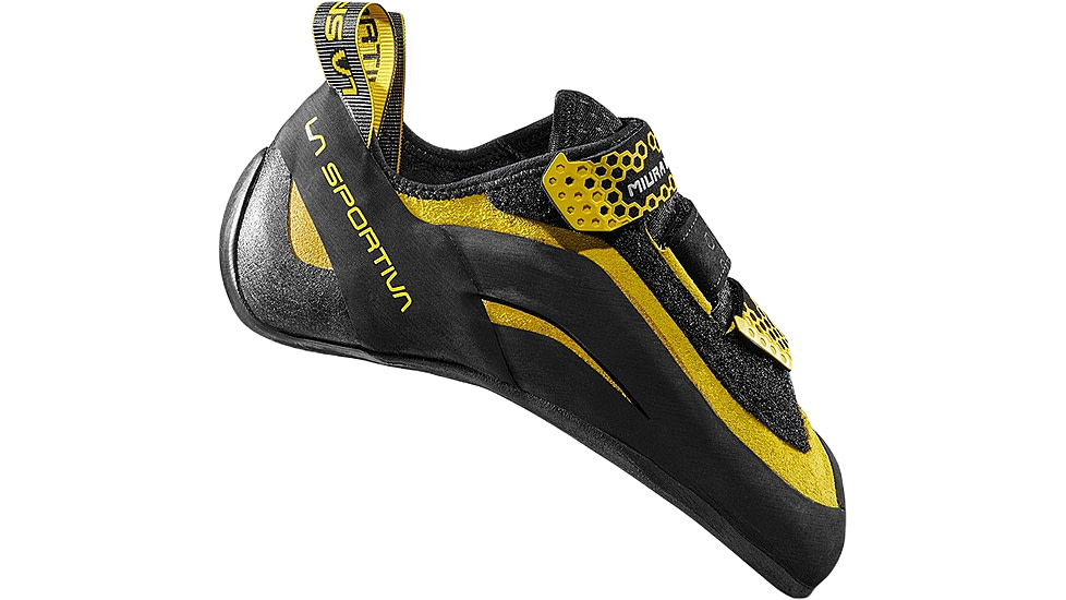 La Sportiva Miura VS Climbing Shoes - Mens, Black/Yellow, 39.5, ZFCS036-K00Y00-39.5
