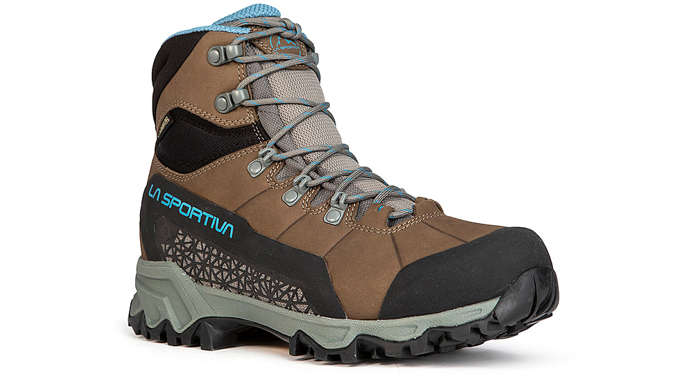 La Sportiva Nucleo High II GTX Hiking Shoes - Womens, Oak/Topaz, 40.5, 24Z-808624-40.5