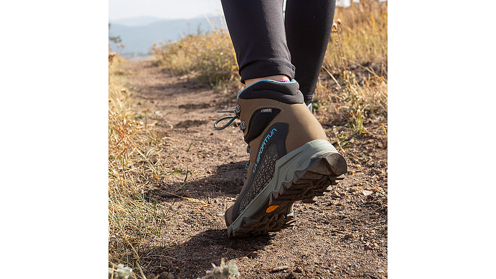La Sportiva Nucleo High II GTX Hiking Shoes - Womens, Oak/Topaz, 40.5, 24Z-808624-40.5