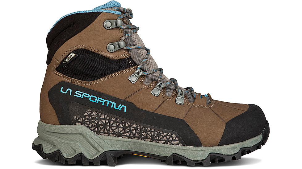 La Sportiva Nucleo High II GTX Hiking Shoes - Women's, Oak/Topaz, 40.5, Medium, 24Z-808624-40.5