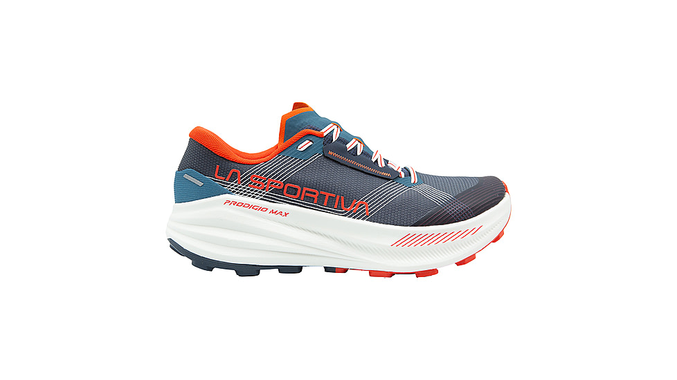 La Sportiva Prodigio Max Road Running Shoes - Mens, Night Sky/Mountain Red, 42 Euro, ZFRS104-B46R24-42