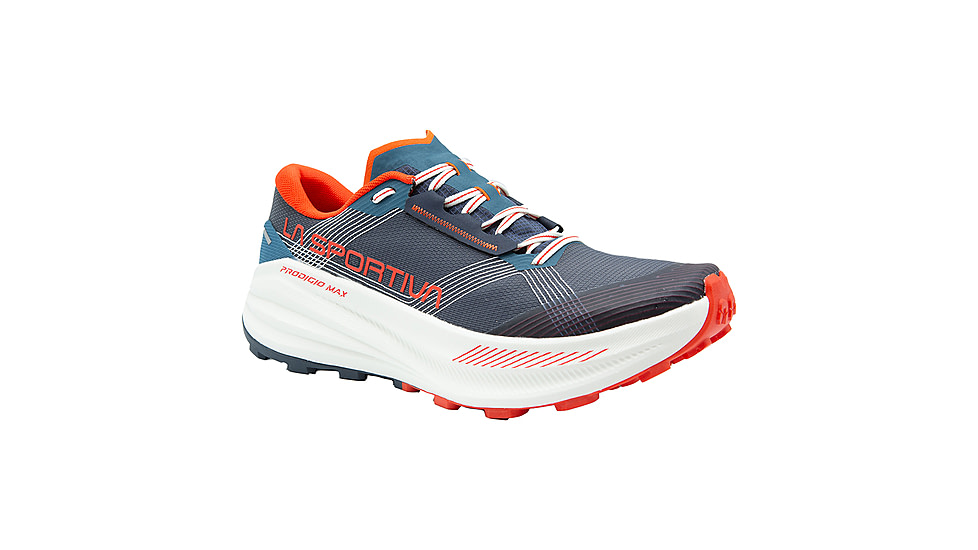 La Sportiva Prodigio Max Road Running Shoes - Mens, Night Sky/Mountain Red, 42 Euro, ZFRS104-B46R24-42