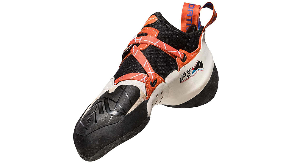 La Sportiva Solution Climbing Shoes - Womens, White/Lilyorange, 39 EU, 20H-000203-39