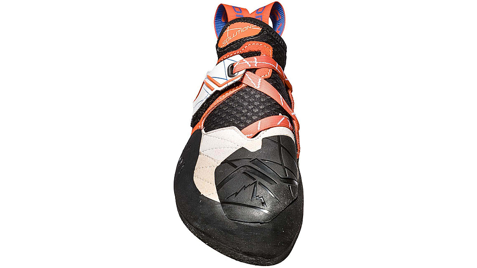 La Sportiva Solution Climbing Shoes - Womens, White/Lilyorange, 39 EU, 20H-000203-39