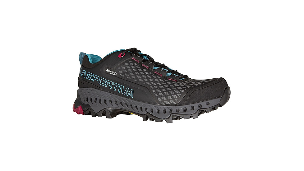 La Sportiva Spire GTX Hiking Shoes - Womens, Black/Topaz, 39, ZFHS095-K00B24-39
