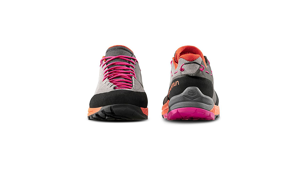 La Sportiva TX Guide Leather Approach Shoes - Womens, Grey/Cherry Tomato, 36, 27T-901322-36