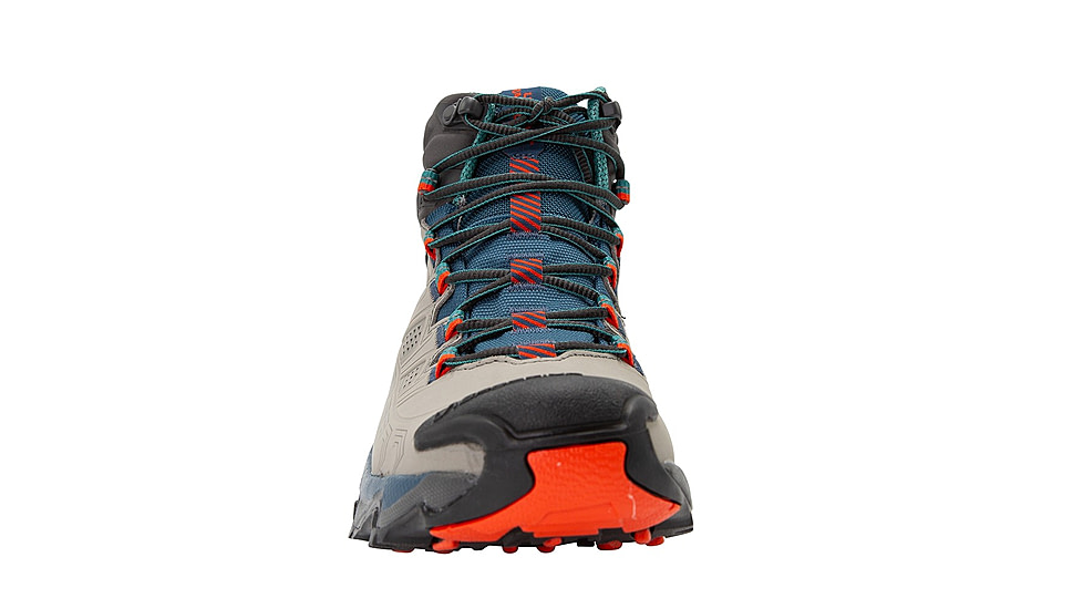 La Sportiva Ultra Raptor II Mid Leather GTX Hiking Shoes - Womens, Grey/Cherry Tomato, 43, ZFHS097-G01R22-43
