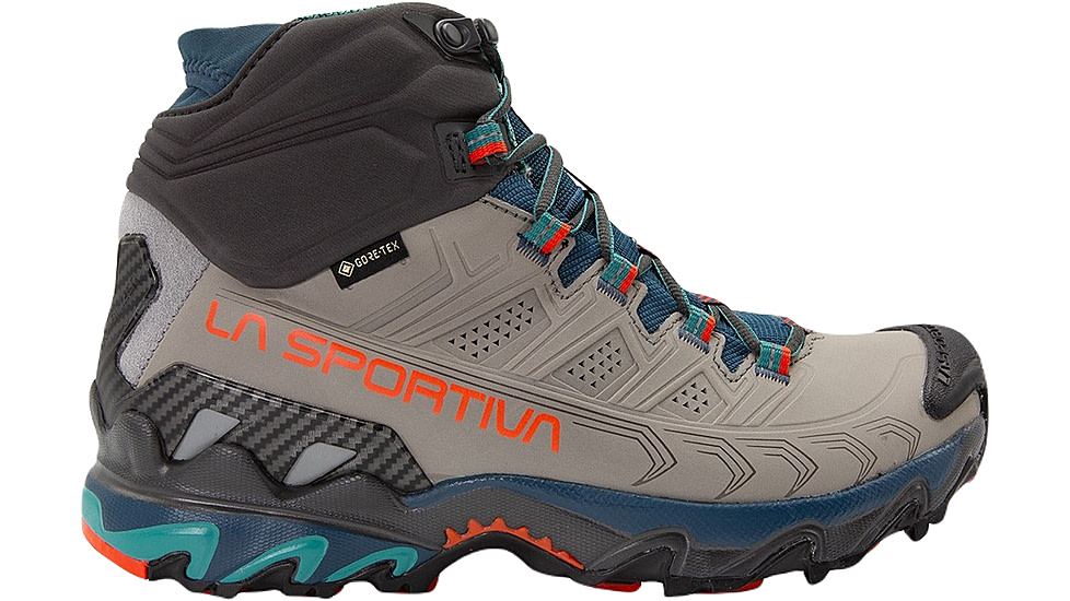 La Sportiva Ultra Raptor II Mid Leather GTX Boots - Women's, Grey/Cherry Tomato, 43, ZFHS097-G01R22-43