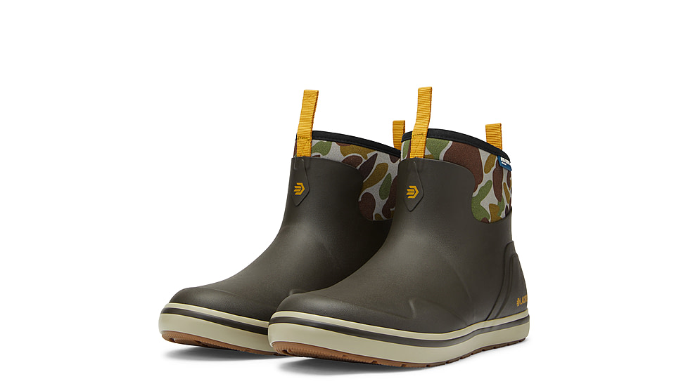 LaCrosse Footwear Alpha Deck Boot 6in - Mens, 14 US, Wide Width, Black Olive/Camo, 14, 621201-14W