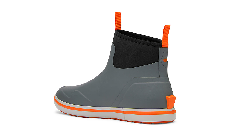 LaCrosse Footwear Alpha Deck Boot 6in - Mens, 11.5 US, Wide Width, Gray/Orange, 11.5, 621200-11.5W