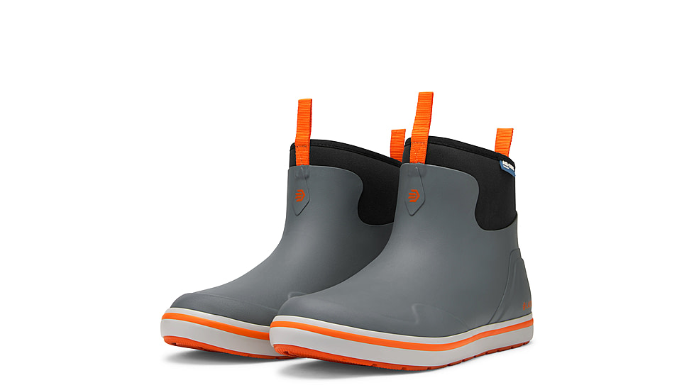 LaCrosse Footwear Alpha Deck Boot 6in - Mens, 11.5 US, Wide Width, Gray/Orange, 11.5, 621200-11.5W