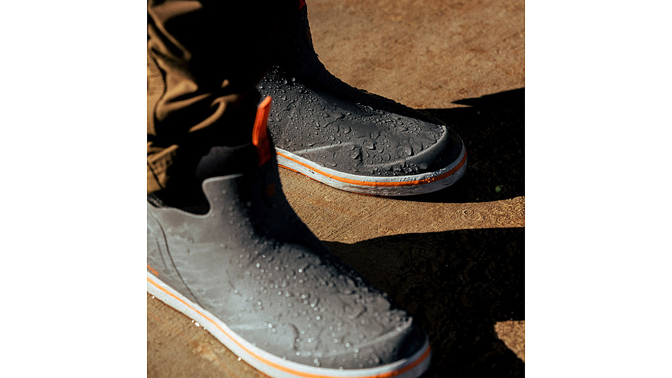 LaCrosse Footwear Alpha Deck Boot 6in - Mens, 11.5 US, Wide Width, Gray/Orange, 11.5, 621200-11.5W