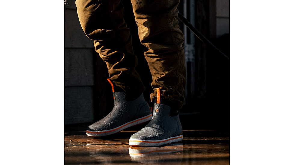 LaCrosse Footwear Alpha Deck Boots 6in - Men's, 11.5 US, Wide Width, Gray/Orange, 11.5, 621200-11.5W