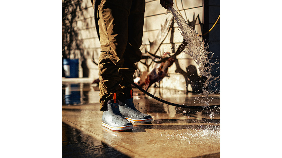 LaCrosse Footwear Alpha Deck Boot 6in - Mens, 11.5 US, Wide Width, Gray/Orange, 11.5, 621200-11.5W