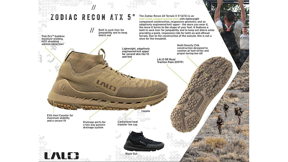 LALO Zodiac Recon ATX 5 Boots - Mens, Coyote, 14, 1BU107 COY 140