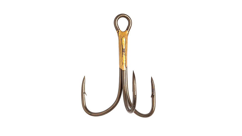 Lazer Sharp Curved Point Hook,Regular Shank,2x Strong,Needlepoint,Bronze,G-Pack Hooks L374G-2