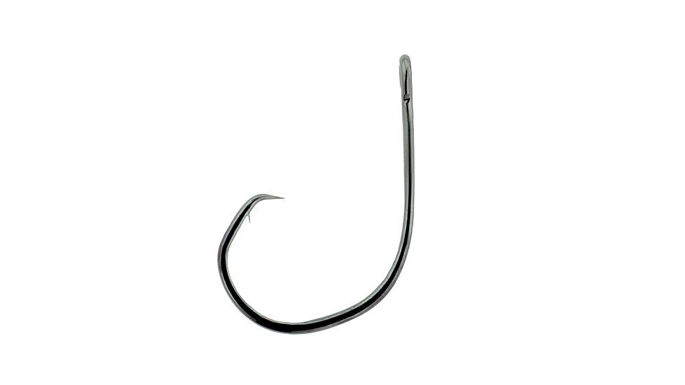 Lazer Sharp Circle Sea Hook,Medium Wire,Non-Offset,Ringed Eye,Forged Point,Platinum Black Plus,G-Pack Hooks L2004GH-13/0