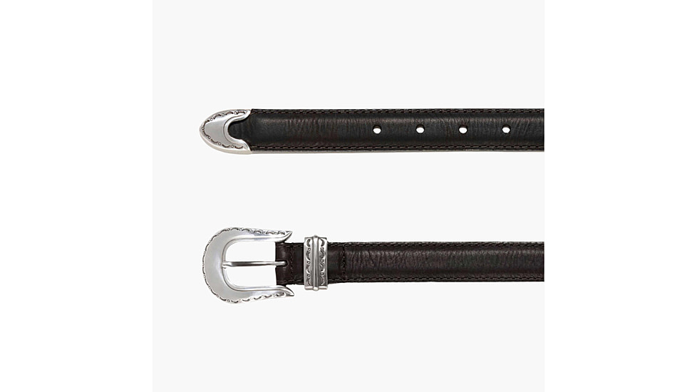 Lejon Magnolia Leather Belt - Womens, Dark Chocolate, Small, VB-10002-S