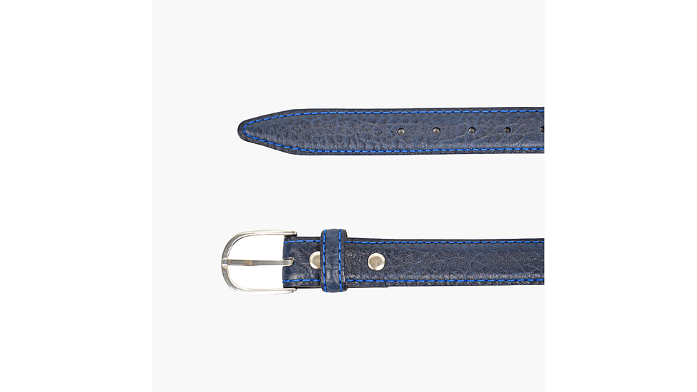 Lejon Pinnacle Leather Belt - Mens, Navy, 34, VB-115-34