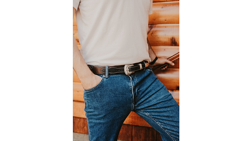 Lejon Ranger Leather Belt - Mens, Ranger Black, 32, VB-64201-32