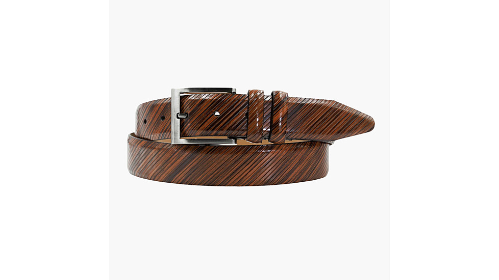 Lejon The Beveled Edge Leather Belt - Mens, Brown, 44, L-14333-44