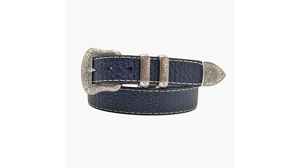 Lejon Wild Bill II Leather Belt - Mens, Navy, 36, VB-8225-36