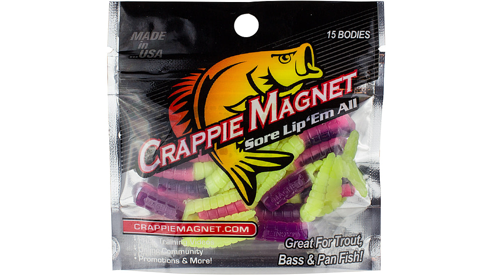 Leland Crappie Magnet 15pc Body, Glow Pop, 14069