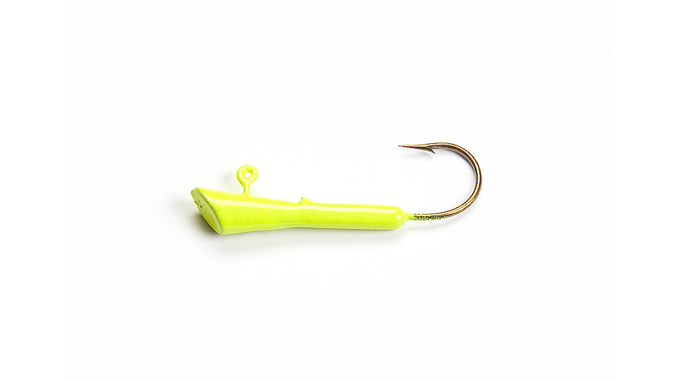 Leland Crappie Magnet Replacement Head, 1/16 oz Chartreuse, 5/Pack, 11010