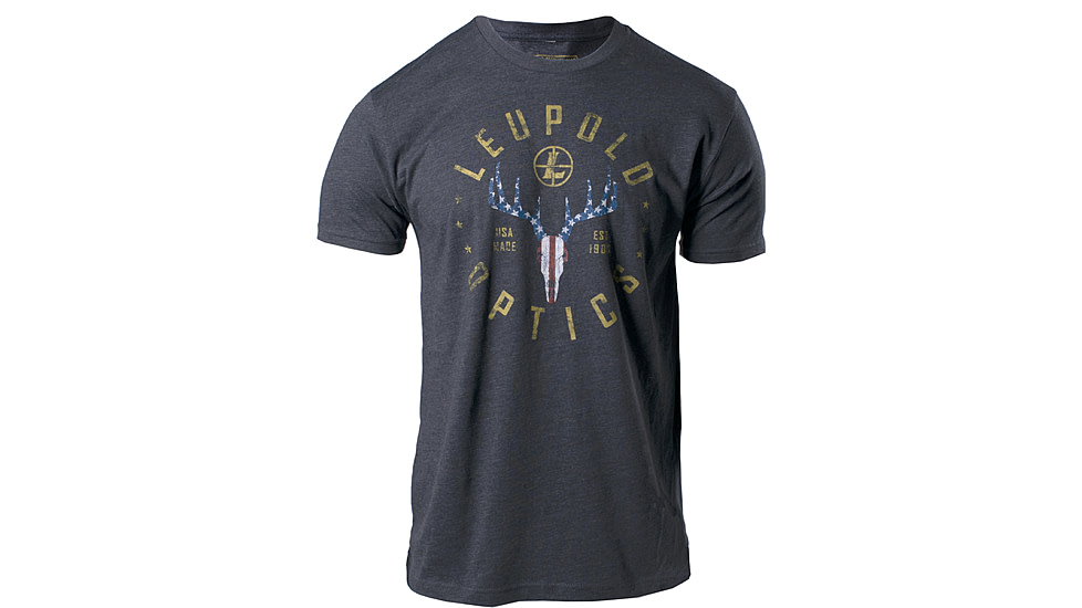 Leupold American Whitetail Premium Tee - Mens, Charcoal, 2XL, 179144